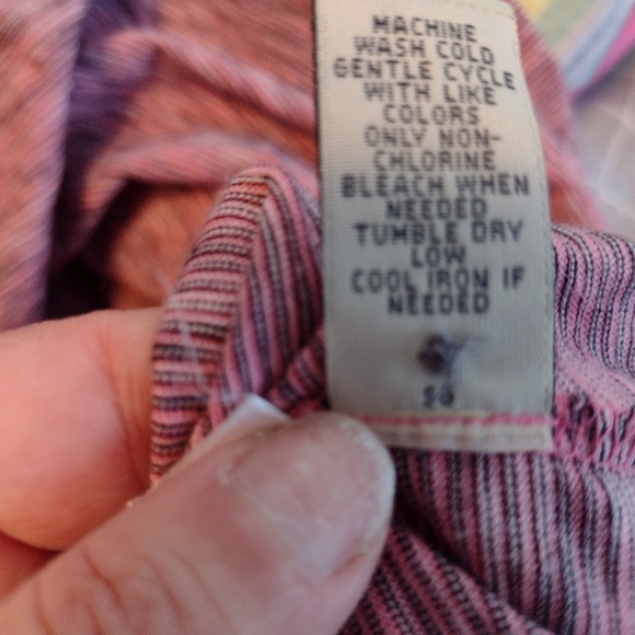 Ruff Hewn V-Neck Back Button Short Sleeve Top Size 1X - Picture 5 of 6